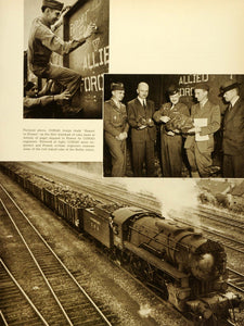 1945 Print Conad Troops Chalk Export France Coke Reden Mines Coal Train CON1
