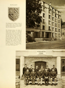 1945 Print Burgundy Dijon France German Gestapo Goybet Albord World War II CON1