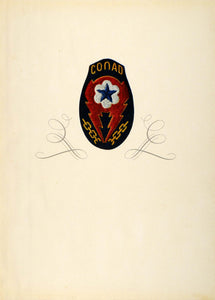 1945 Print CONAD Continental Advance Emblem Insignia Badge Chain Star CON1