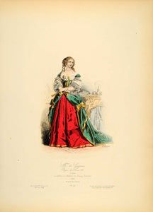 1870 Madame de Grignan Costume Dress France French - ORIGINAL COS6