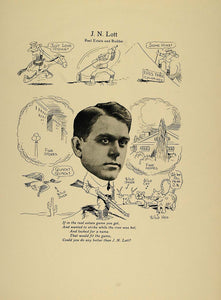 1923 Print J. N. Lott Chicago Real Estate and Builder - ORIGINAL CP1