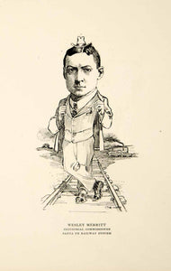 1904 Lithograph Wesley Merritt Industrial Commissioner Santa Fe Railway CPC1