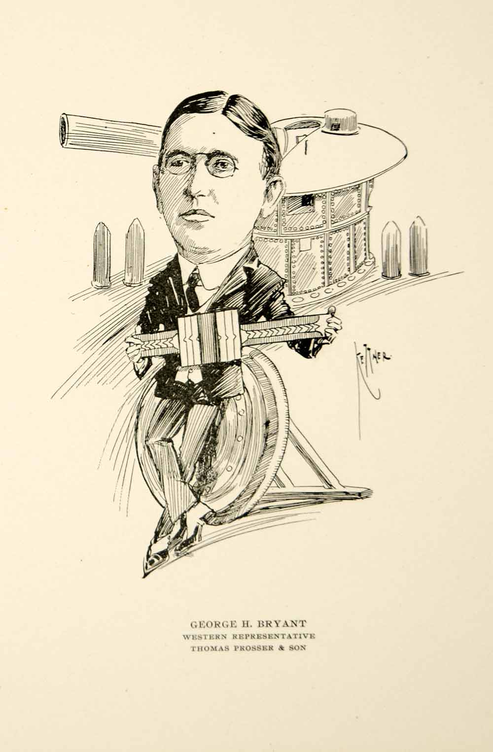 1904 Lithograph George H. Bryant Thomas Prosser Son Company M.G. Kettner CPC1