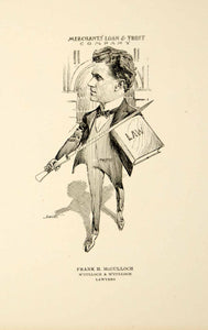 1904 Lithograph Frank H. McCulloch Lawyer Chicago Illinois E. Bert Smith CPC1