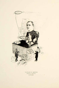 1904 Lithograph Taylor E. Brown Poole Law Firm Chicago Illinois D.J. Lavin CPC1
