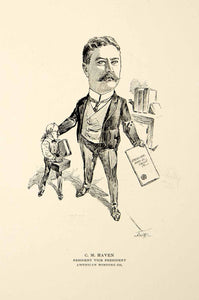 1904 Lithograph C.M. Haven Vice President American Bonding Company Portrait CPC1