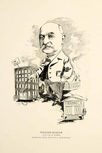 1904 Lithograph William Kaspar Karel Chicago Illinois F.A. Noteware Art CPC1