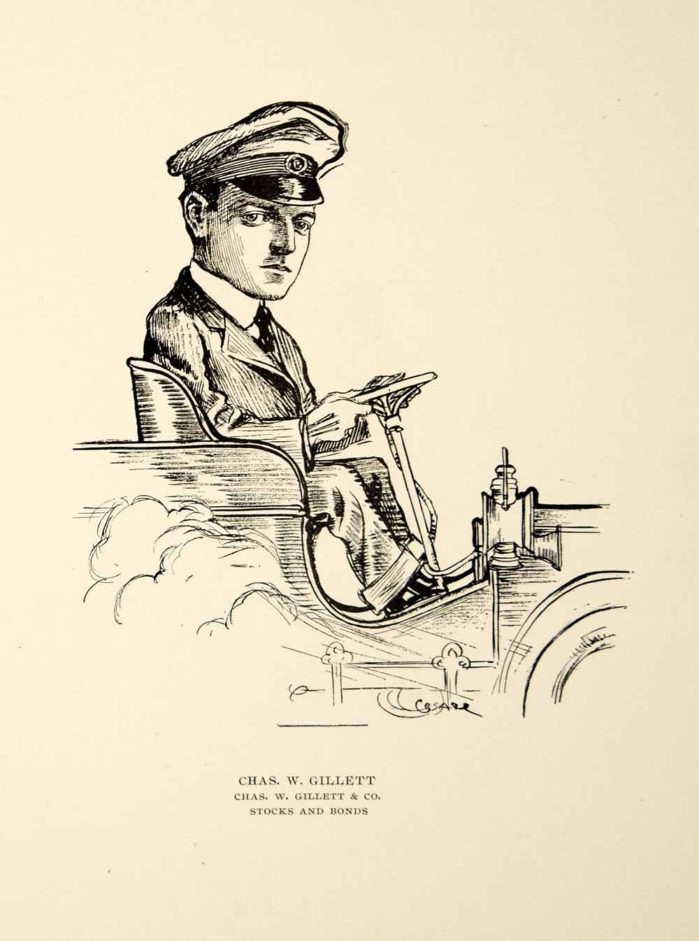 1904 Lithograph Chas. W. Gillett Company Chicago Illinois O.E. Cesare Art CPC1
