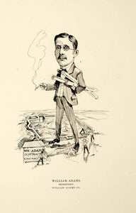 1904 Lithograph William Adams Company President Chicago Illinois Kettner CPC1