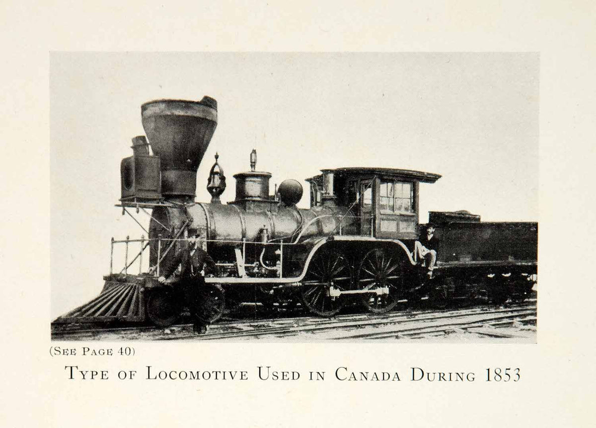 1933 Print Steam Engine Locomotive Train Railroad Transportation Canad ...
