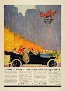 1916 Ad Willys-Overland Motors Knight Touring Car Model Women City CSM1