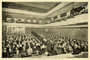 1904 Print Grand Opera House New York Play Theater Sunday Audience CSM1