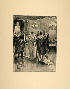 1893 Print Victorian Women Cloaks Albert Beck Wenzell - ORIGINAL CT2