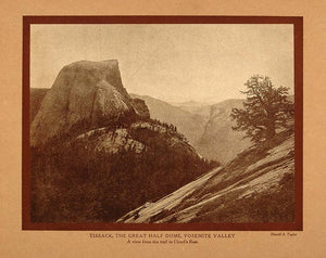 1911 Print California Tissack Half Dome Yosemite Valley - ORIGINAL CTB1