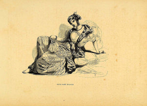 1844 Engraving Costume Woman South American Mulatto - ORIGINAL CW3