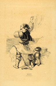 1844 Engraving Costume English Smuggler Pistol Boots - ORIGINAL CW4