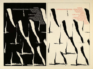 1975 Royal Danish Ballet Rome John Johnsen Print Poster - ORIGINAL DAN2