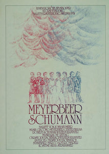 1975 Print Poster Ballet Meyerbeer Schumann Marco Arturo Marelli German Dance