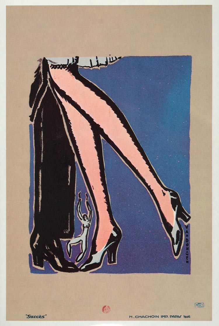 1975 Print Poster Gilda Gray Shimmy Dancer Flapper Legs Dance Charles Gesmar
