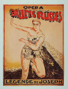1975 Print Poster Ballets Russes Russian Ballet Leonide Massine Pierre Bonnard