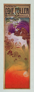 1975 Print Art Nouveau Poster Loie Fuller Nude Dancer Manuel Orazi Exposition