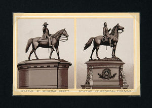 1897 General Scott Thomas Equestrian Statue Washington - ORIGINAL DC1