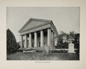 1901 Washington D. C. Arlington Mansion Original Print ORIGINAL HISTORIC DC