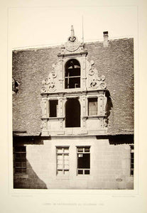1888 Photogravure Heilbronn Germany Rathhaus Gable Renaissance Architecture DDR4