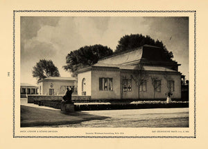 1914 Print Lossow Kuhne Dresden Germany Sachsische Home Werkbund Exhibition DKU1