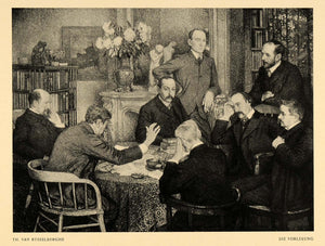 1914 Print Die Vorlesung Theo Rysselberghe Impression Painter Lecture DKU1