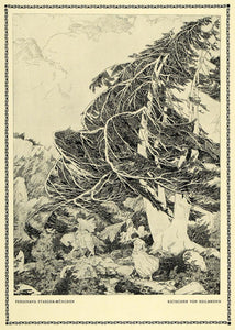 1913 Print Katherine Heilbronn Tree Horse Voyage Path Ferdinand Staeger DKU1