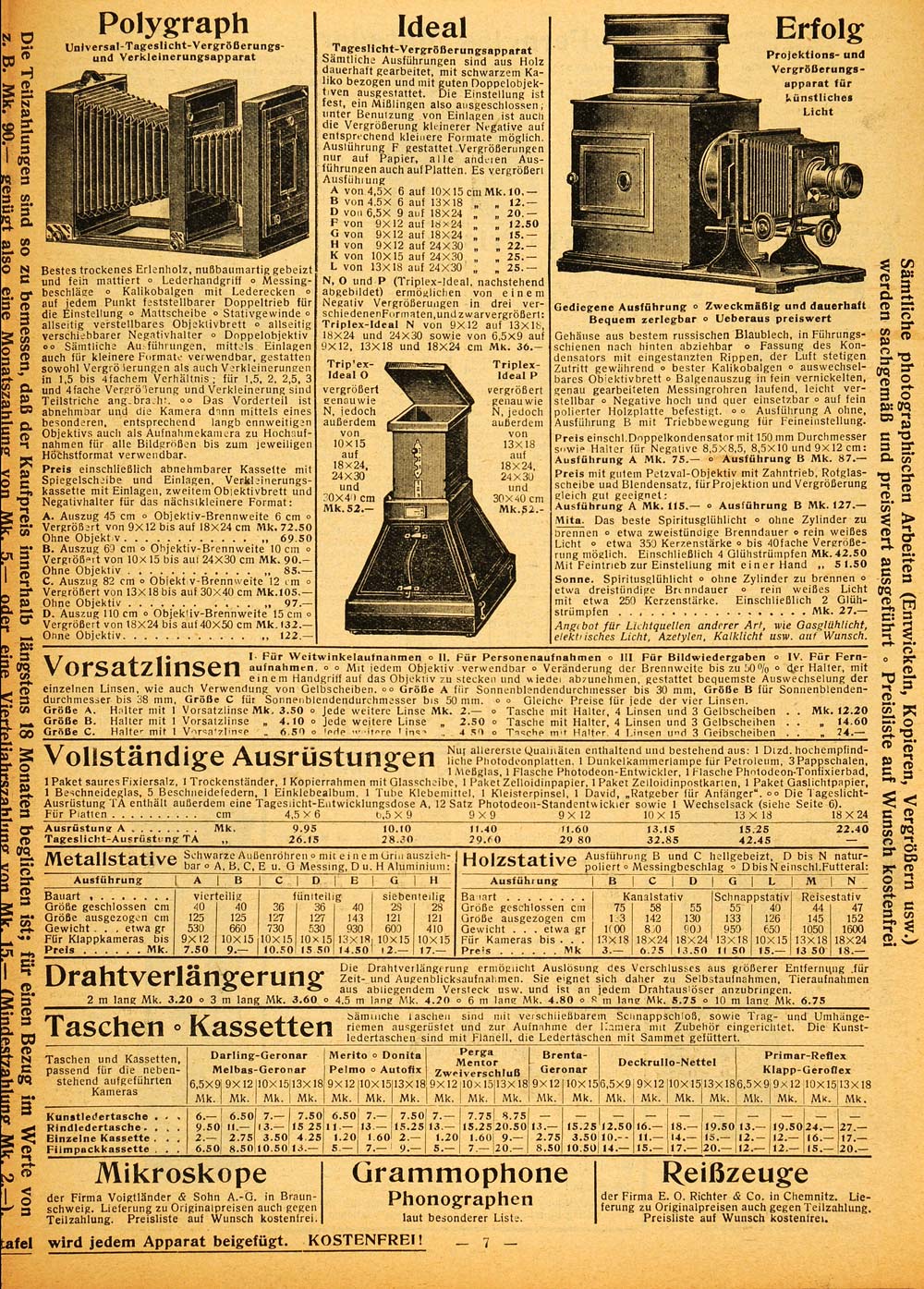 Rudenberg Machine 1914 Print G. Rudenberg Photography Film Models Cameras Hannover Germa ...