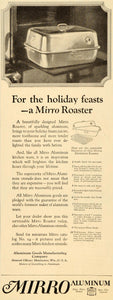 1922 Ad Mirro Aluminum Roaster Kitchen Accessory Holiday Feast Manitowoc WI DL2