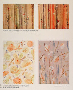 1932 Art Deco Wallpaper Wall Covering Decoration Print - ORIGINAL DMA1