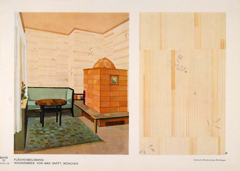 1931 Print Interior Design Furnishing Home Decoration Living Room Wall Max DMA1