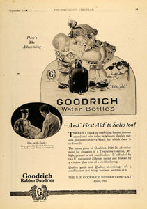 1920 Ad B. F. Goodrich Rubber Water Bottles Advertising - ORIGINAL DRC1