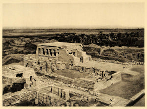 1929 Egypt Coptic Church Temple Dendera Har-sem-tewe - ORIGINAL PHOTOGRAVURE EG1