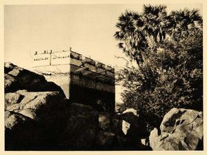 1929 Egypt Photogravure Aswan Pigeon House Doum Palm - ORIGINAL PHOTOGRAVURE EG1