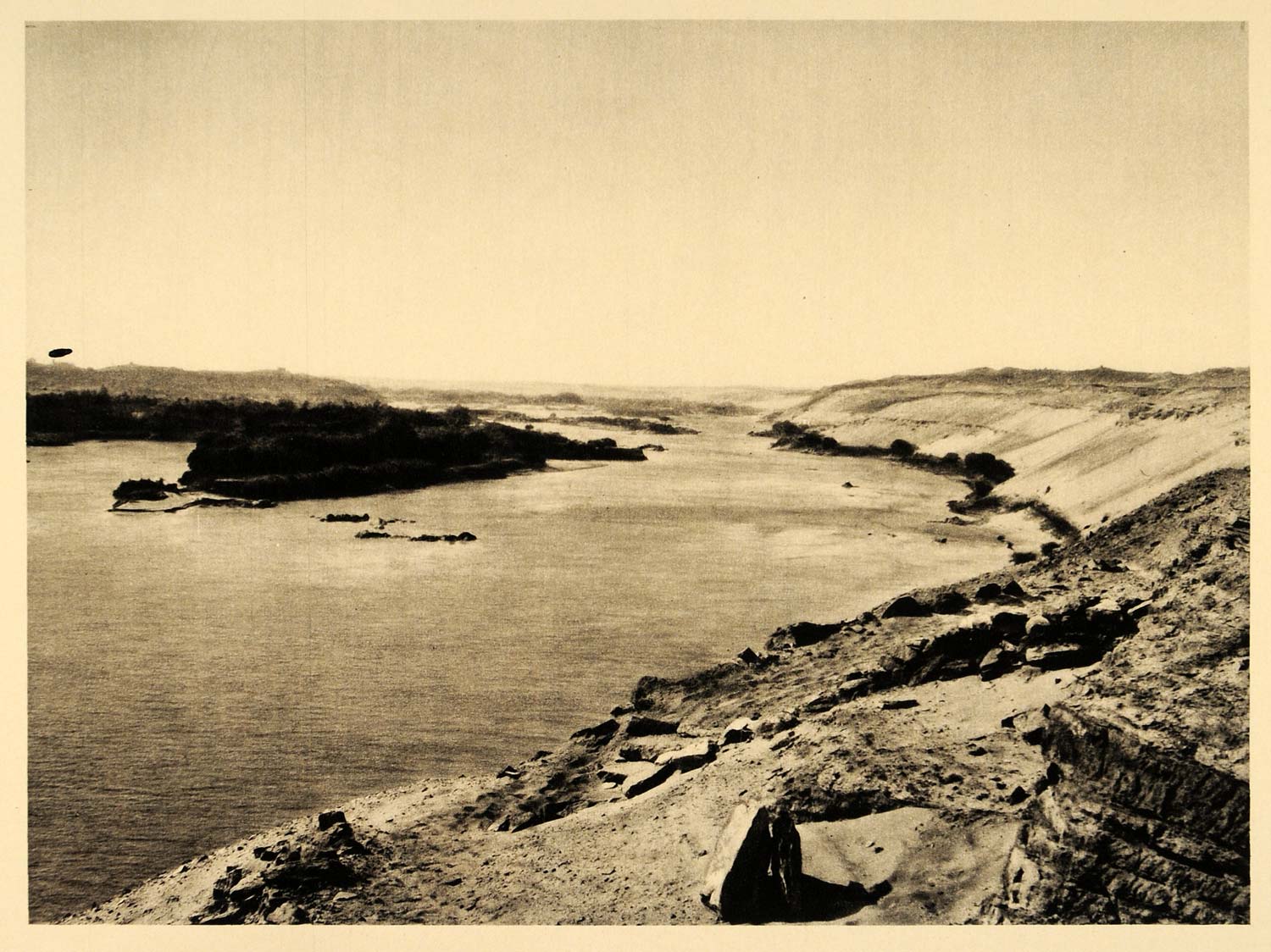 1929 Egypt Kitchener's Island Aswan Nile River Egypt Photogravure Herbert EG1