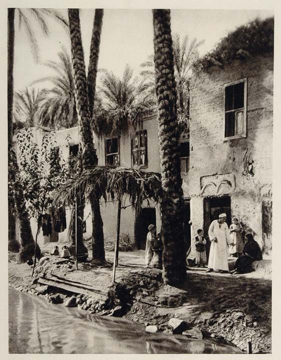 1929 House Palm Irrigation Canal El-Marg El-Merg Egypt - ORIGINAL EGYPT
