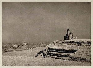 1929 Giyushi Plateau Citadel Cairo Gijuschi Kairo Egypt - ORIGINAL EGYPT