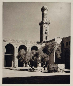 1929 Courtyard Tomb Monument Barkuk Barquq Cairo Egypt - ORIGINAL EGYPT