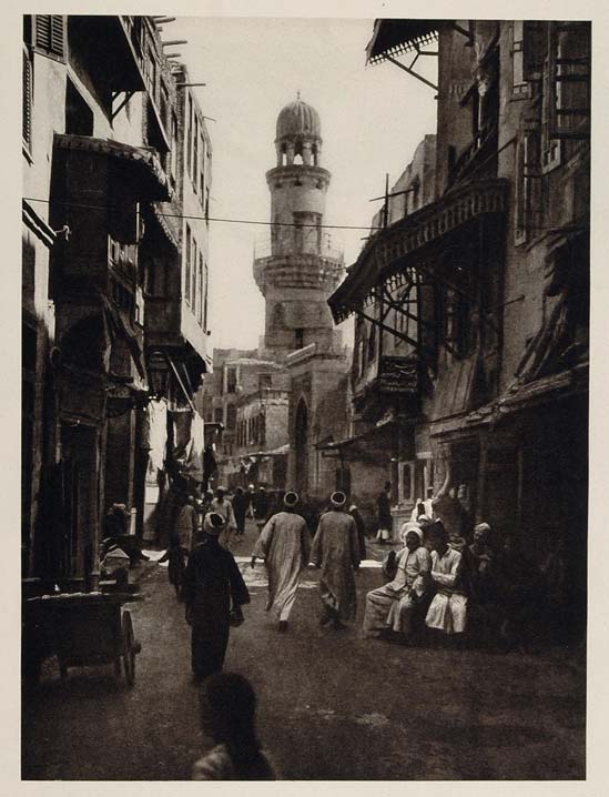1929 Minaret Tower Beybars el-Gashankir Cairo Egypt - ORIGINAL EGYPT