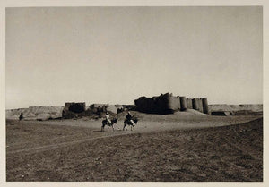 1929 Roman Fortress Ruins Ed Deir Charga Oasis Egypt - ORIGINAL EGYPT