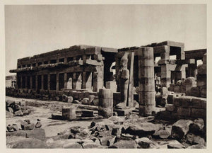 1929 Karnak Festival Hall Thutmosis Thutmose III Egypt - ORIGINAL EGYPT