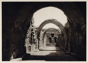 1929 Hall St. Simon Monastery Simeonskloster Egypt - ORIGINAL PHOTOGRAVURE EGYPT