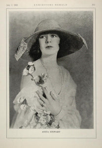 1923 Print Portrait Anita Stewart Silent Film Actor - ORIGINAL HISTORIC EH1