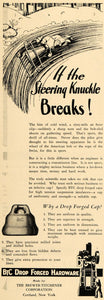 1932 Ad Brewer-Titchener Corp. Steering Knuckle Breaks - ORIGINAL ELC1