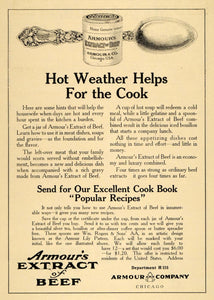 1911 Ad Armour and Company Extract of Beef Meat Spoon - ORIGINAL ADVERTISING EM1
