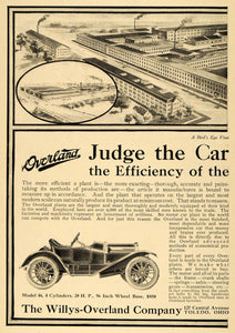 1911 Ad Model 46 4 Cylinder Automobile Willys Overland - ORIGINAL EM1